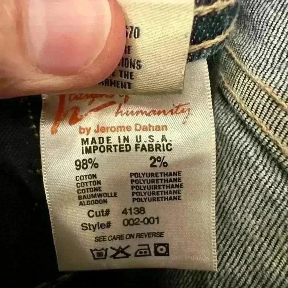 Citizens of Humanity Wide Leg Ingrid Stretch Low Rise Denim Jeans - Size 32 - Picture 6 of 10